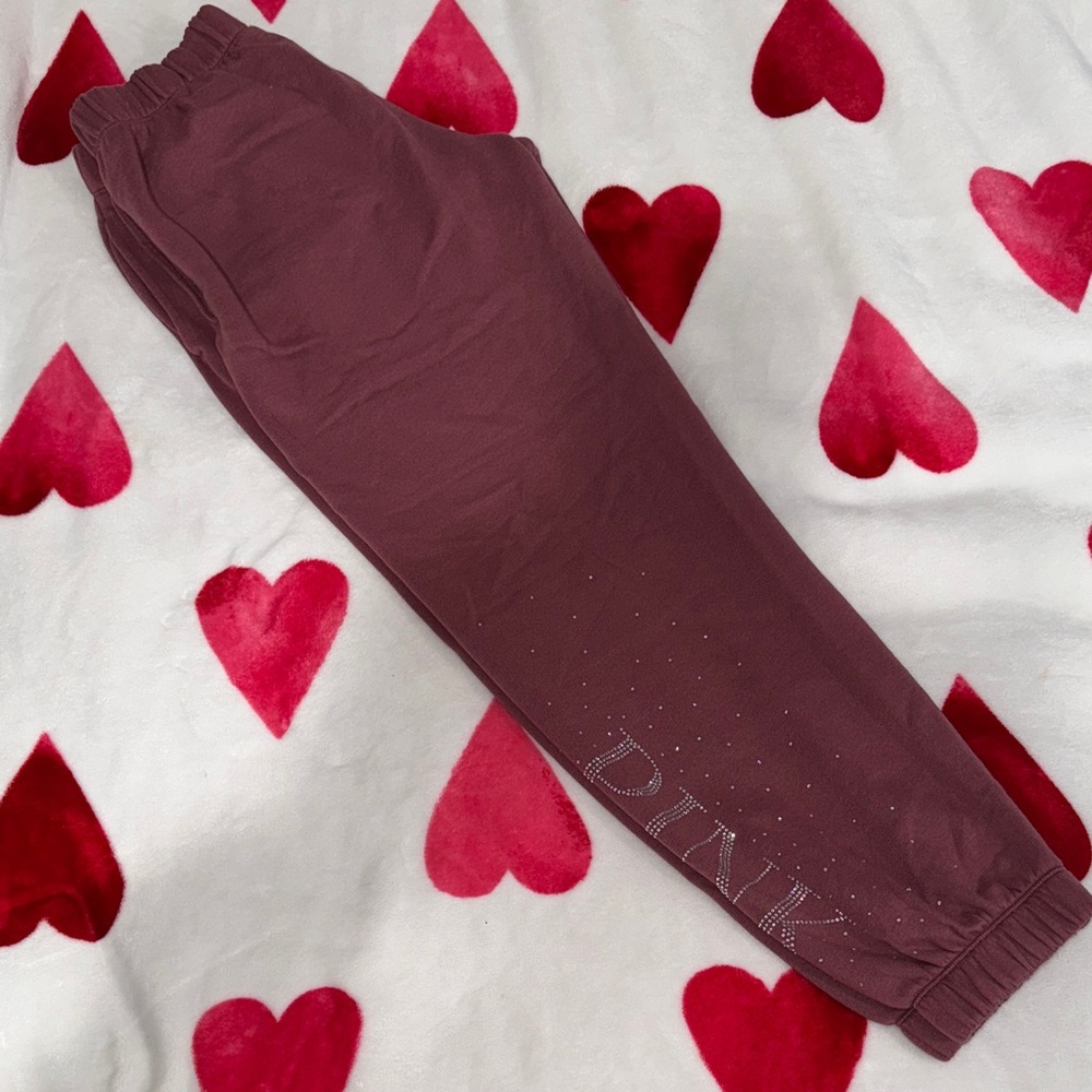PINK Victoria's Secret Kids Burgundy Joggers